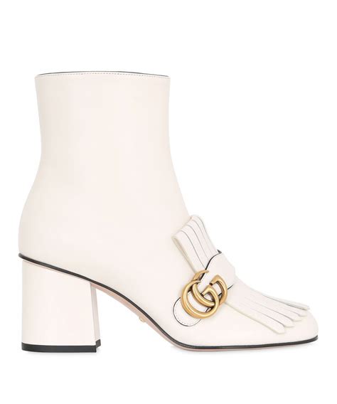 gucci white ankle boots